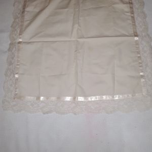 White and White Linen Dress Handkerchief